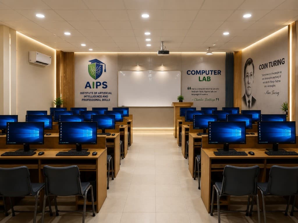AIPS computer lab ready for expert-led instruction